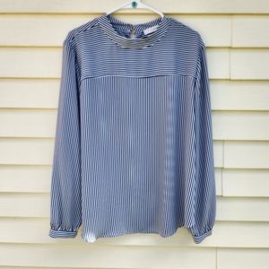 Striped Loft Blouse Size XL